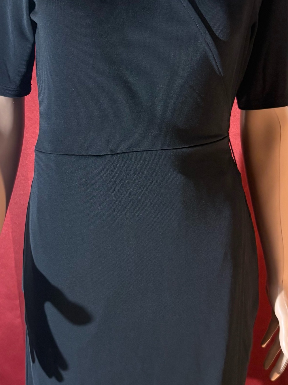 ✨ INC International Concepts Black Wrap Dress ✨ NWT - Picture 7 of 8